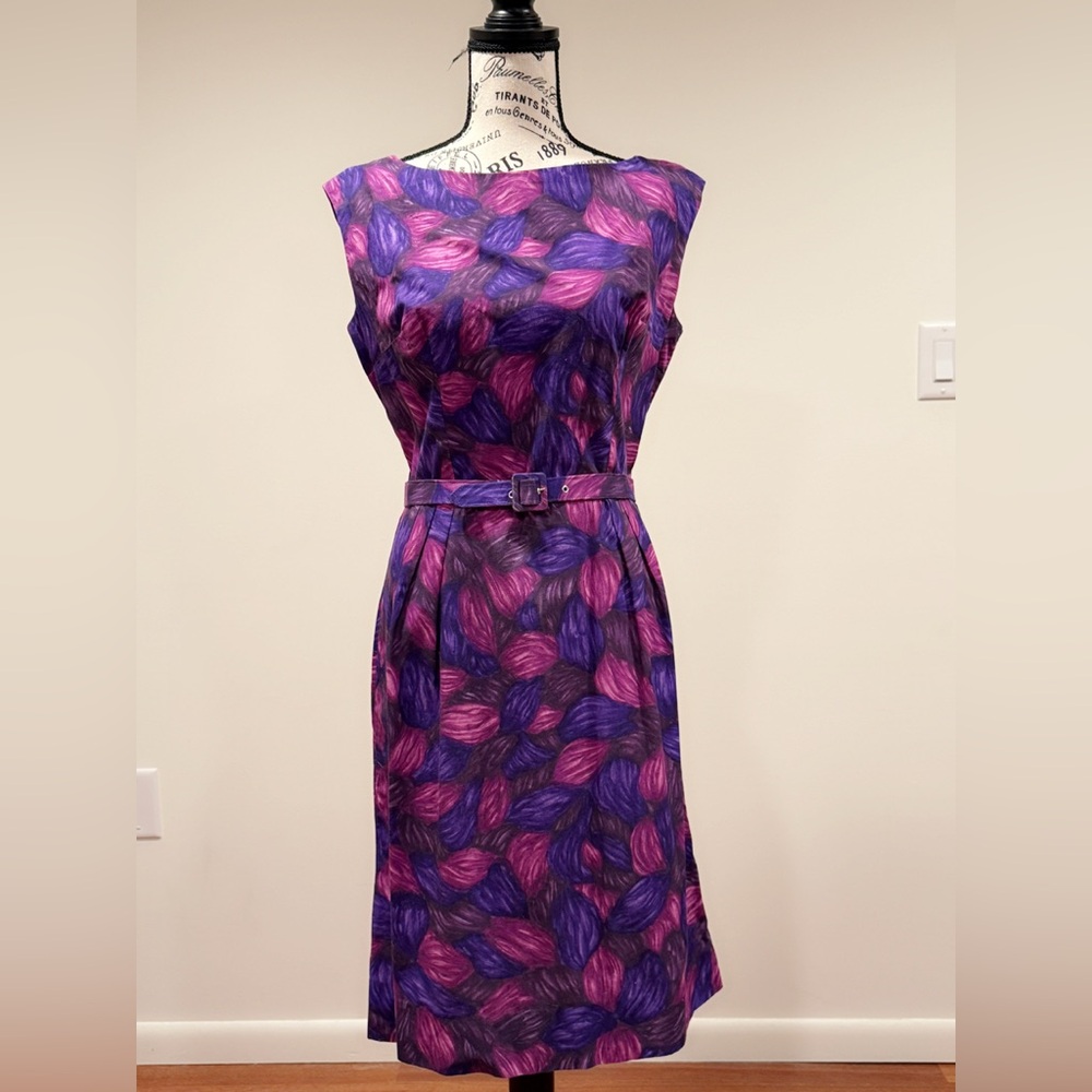 Vintage 1960s Tonal Purple Dress